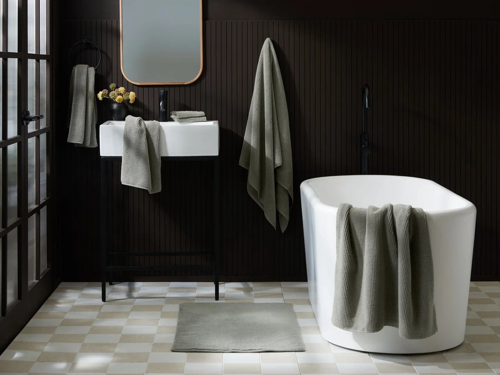 Plush Soft Rib Tub Mat